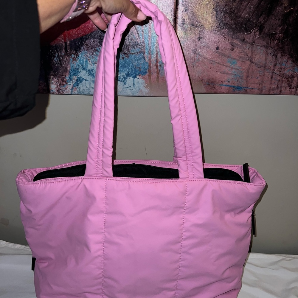 Pink calpak briefcase bag
